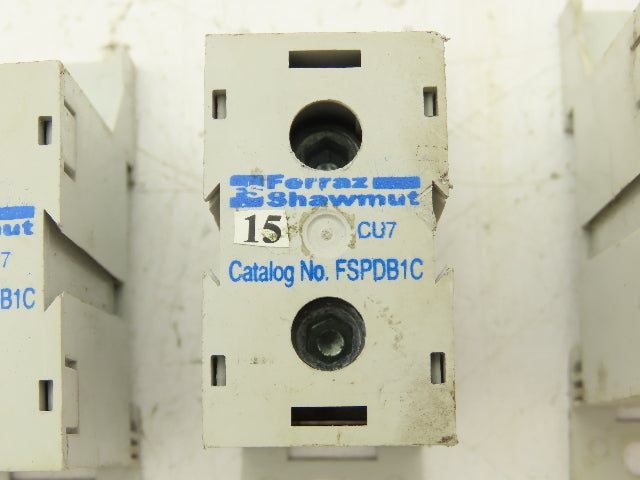 Ferraz Shawmut FSPDB1C Power Distribution Block 600V 175A Line 2/0-#14 Lot of 3