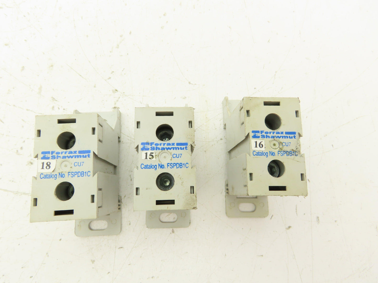 Ferraz Shawmut FSPDB1C Power Distribution Block 600V 175A Line 2/0-#14 Lot of 3