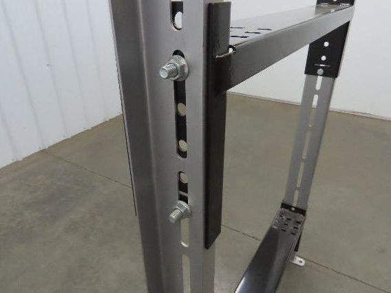 30" Wide Incline Conveyor Leg Floor Support 20-54" Adj Height Gray Heavy Duty