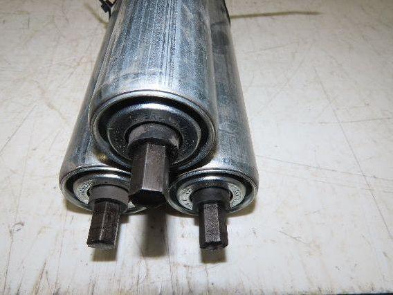 1.9" Conveyor Roller 44"BF Double Groove O-Ring Galvanized Steel Lot of 3