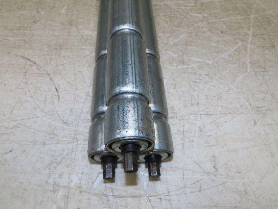 1.9" Conveyor Roller 25"BF Double Groove O-Ring Galvanized Steel Lot of 3