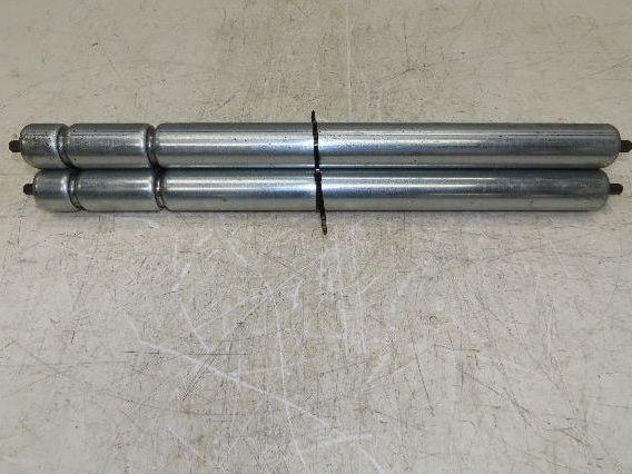 1.9" Conveyor Roller 25"BF Double Groove O-Ring Galvanized Steel Lot of 3