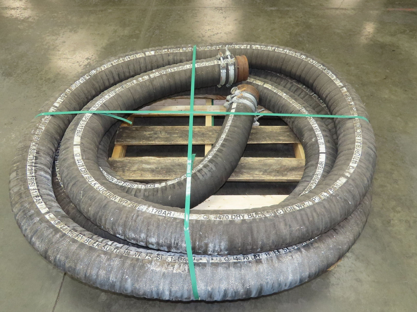 Jason 4470 Dry Bulk Material Rubber Suction Hose 5"x 49' 6"