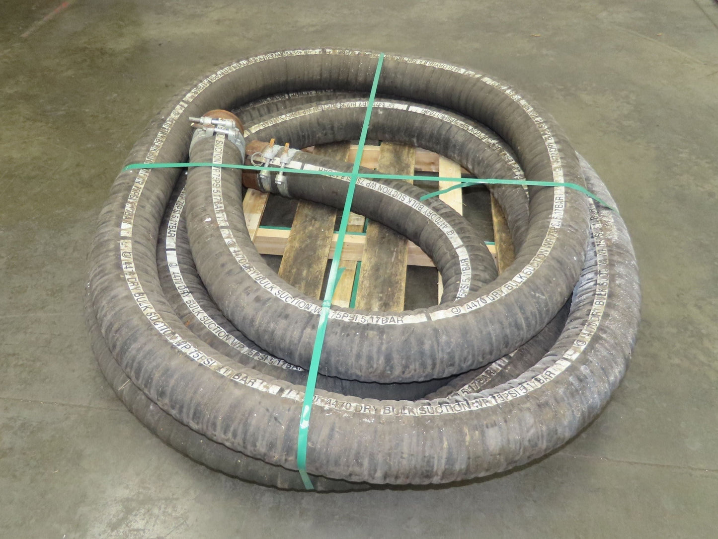Jason 4470 Dry Bulk Material Rubber Suction Hose 5"x 49' 6"