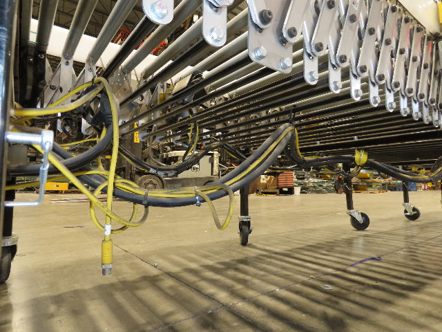 ConveyX 30"x 24-40' Expandable Powered Roller Flex Conveyor Portable 115V