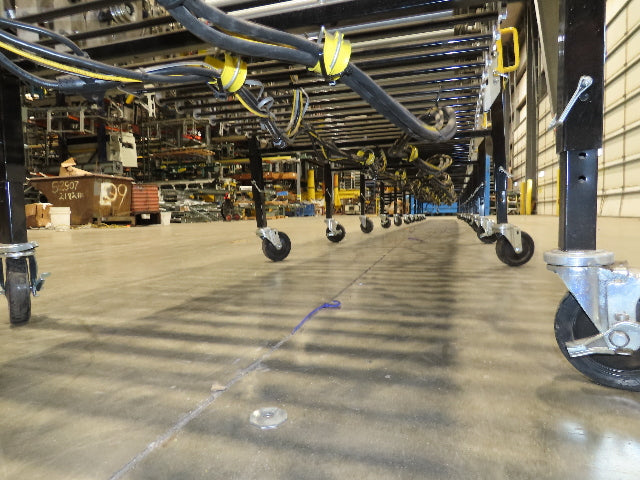 ConveyX 30"x 24-40' Expandable Powered Roller Flex Conveyor Portable 115V