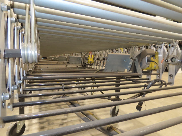 ConveyX 30"x 24-40' Expandable Powered Roller Flex Conveyor Portable 115V