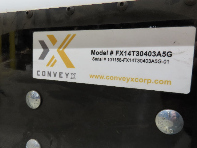 ConveyX 30"x 24-40' Expandable Powered Roller Flex Conveyor Portable 115V