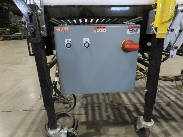 ConveyX 30"x 24-40' Expandable Powered Roller Flex Conveyor Portable 115V