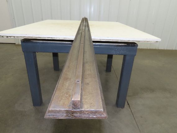 Press Brake Die 93-1/16" Long 3-31/32" Flat 3/4" Thick 60° Edge 1/2" Tang