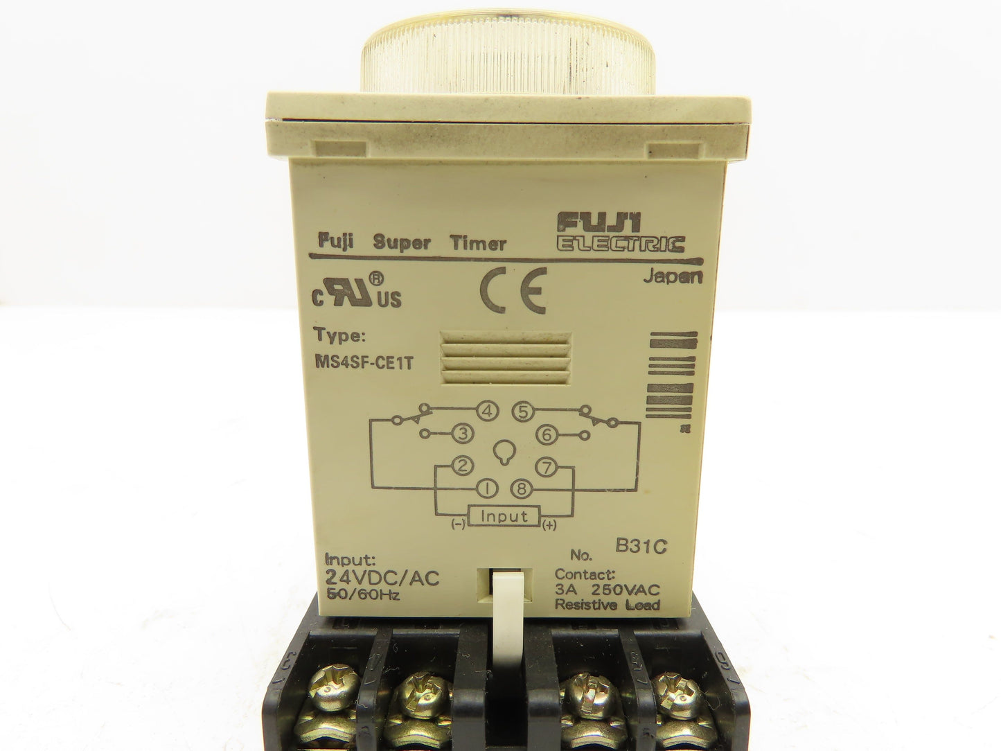 Fuji Electric MS4SF-CE1T Super Timer Relay Socket 0.6-12 Sec 24V