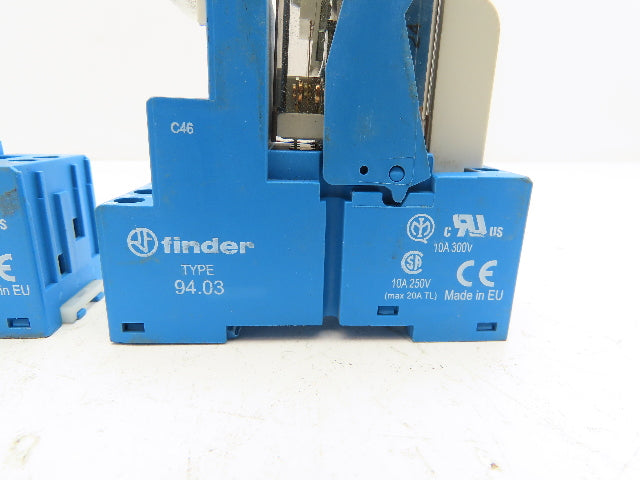 Finder 55.33.9.024.0010 Terminal Relay Socket 24V Coil Lot of 5