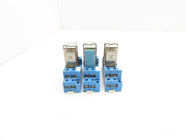 Finder 56.32.8.125.0000 Terminal Relay Socket 125V Coil Lot of 3