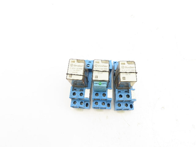 Finder 56.32.8.125.0000 Terminal Relay Socket 125V Coil Lot of 3