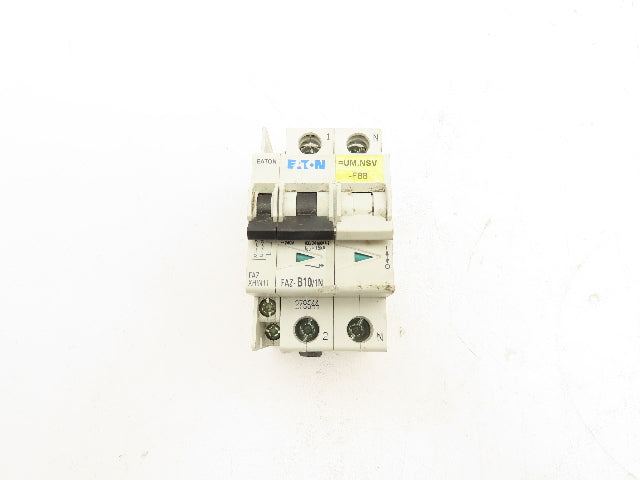 Eaton FAZ-B10/1N Miniature Circuit Breaker 2 Pole 10A