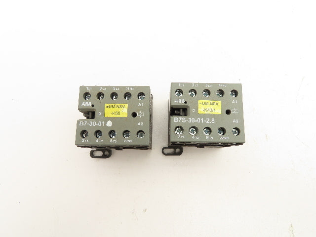 ABB B7S-30-01 Mini Contactor 600V 16A Lot of 2