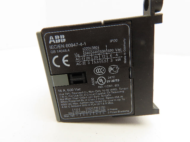 ABB B7S-30-10-2.8 Miniature Contactor 16A 600V 3 Pole