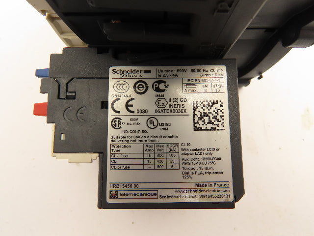 Schneider Electric LC1D09-BD Contactor Overload Relay 24V Coil