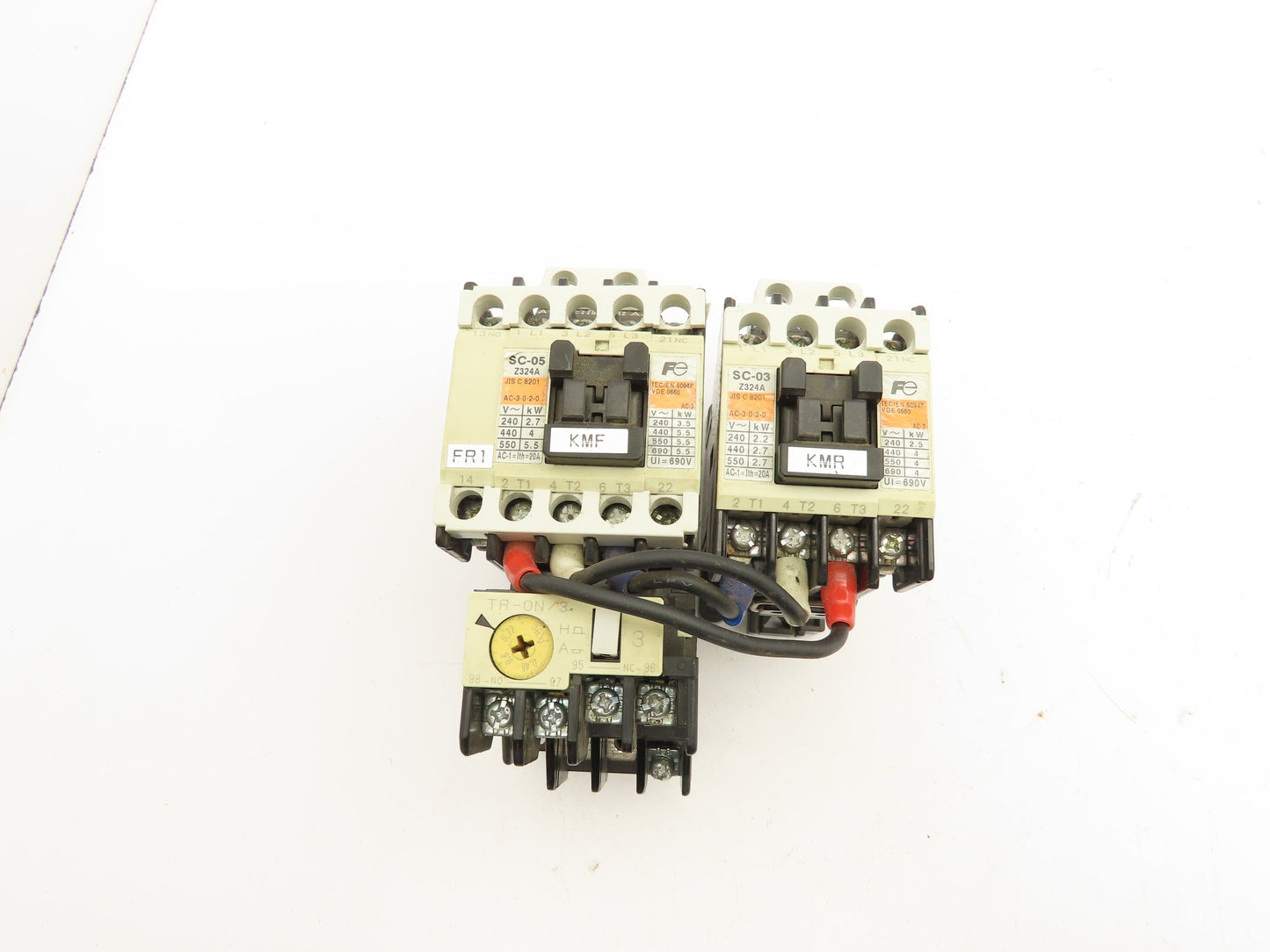 Fuji Electric SC-03 Magnetic Contactor Overload Relay 110V Coil
