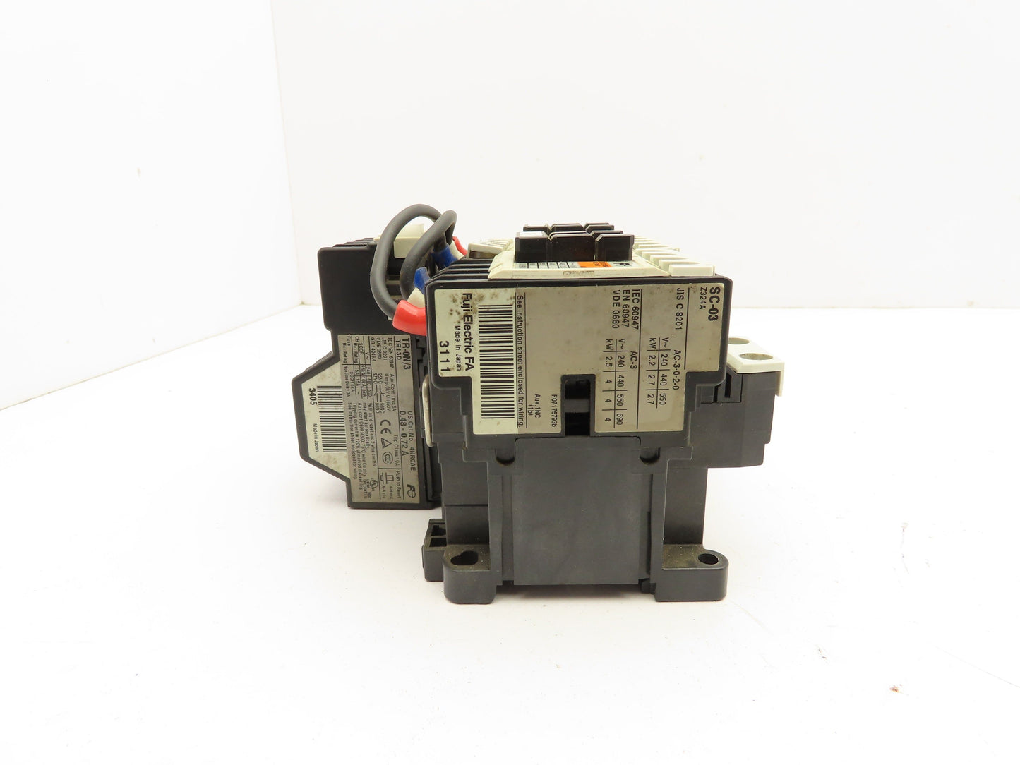 Fuji Electric SC-03 Magnetic Contactor Overload Relay 110V Coil
