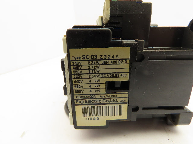 Fuji Electric SC-05 Magnetic Contactor Assembly 110V Coil
