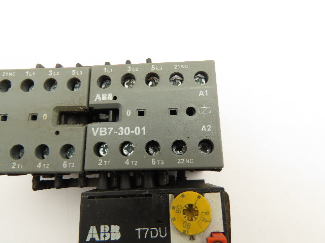 ABB VB7-30-01 Miniature Contactor Thermal Overload Relay 110V Coil