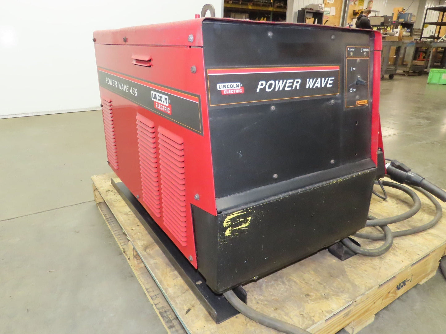 Lincoln Power Wave 455 Mig Welder 450 Amp Wire Feed Welding Power Supply Tested