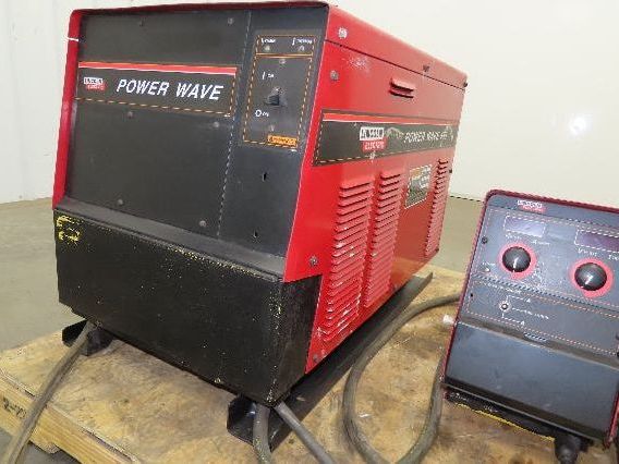 Lincoln Power Wave 455 Mig Welder 450 Amp Wire Feed Welding Power Supply Tested