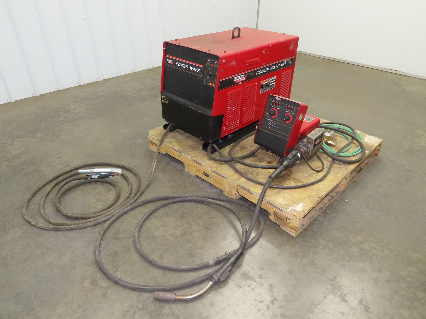 Lincoln Power Wave 455 Mig Welder 450 Amp Wire Feed Welding Power Supply Tested