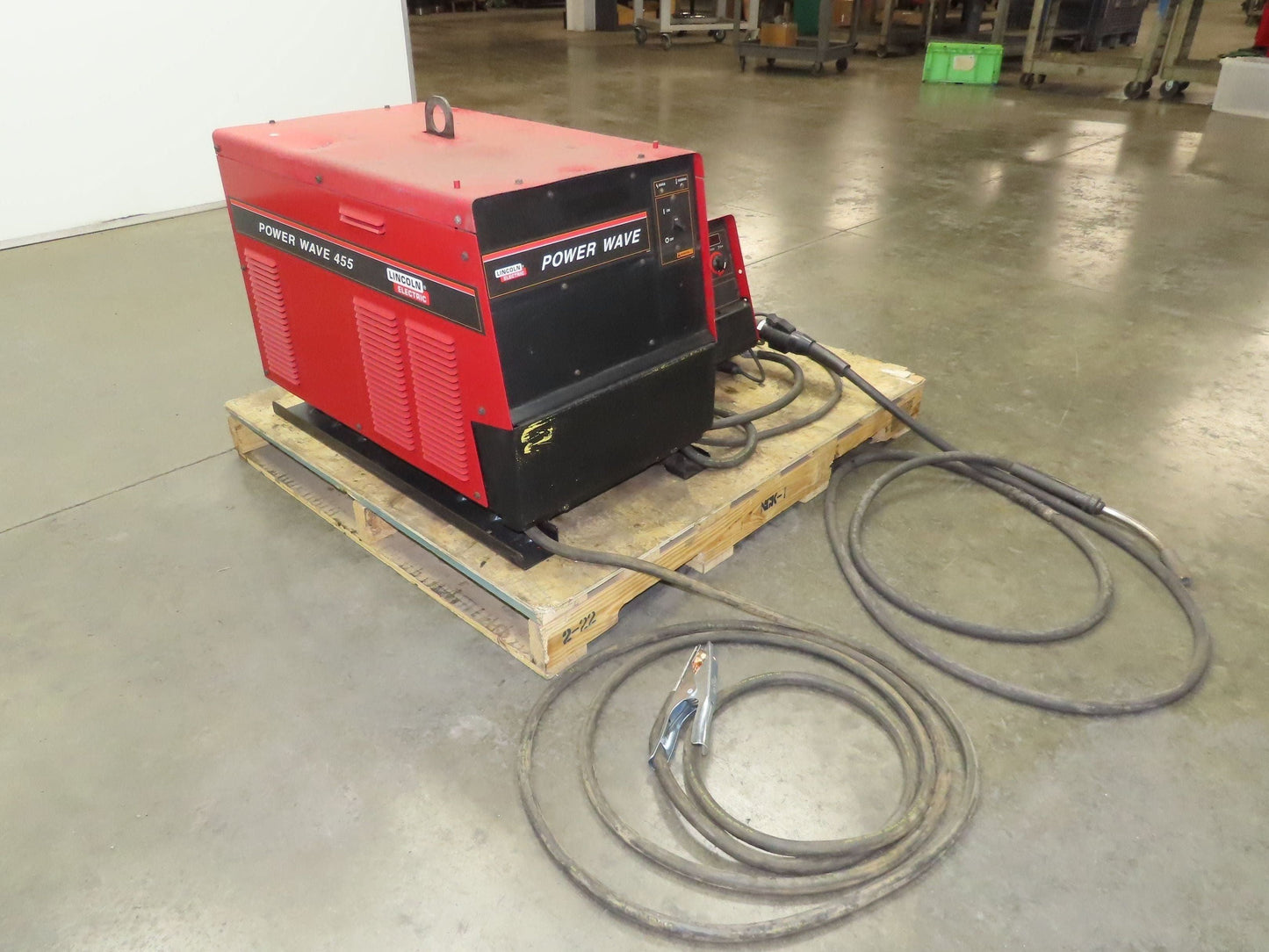 Lincoln Power Wave 455 Mig Welder 450 Amp Wire Feed Welding Power Supply Tested