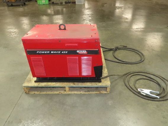 Lincoln Power Wave 455 Mig Welder 450 Amp Wire Feed Welding Power Supply Tested