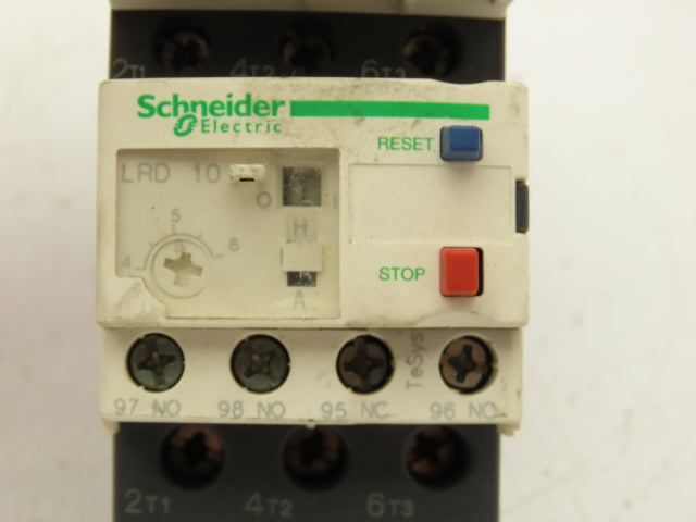 Schneider Electric C1 D09 Contactor Thermal Overload Relay LRD 10 120V Coil