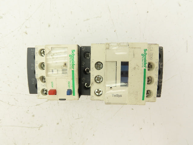 Schneider Electric C1 D09 Contactor Thermal Overload Relay LRD 10 120V Coil