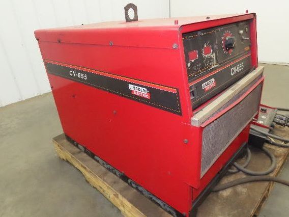 Lincoln CV 655 Mig Welder 650A Welding Power Source DH-10 Double Header 3Ph