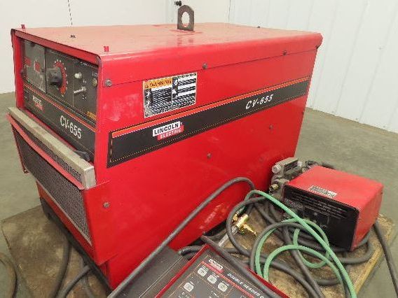 Lincoln CV 655 Mig Welder 650A Welding Power Source DH-10 Double Header 3Ph