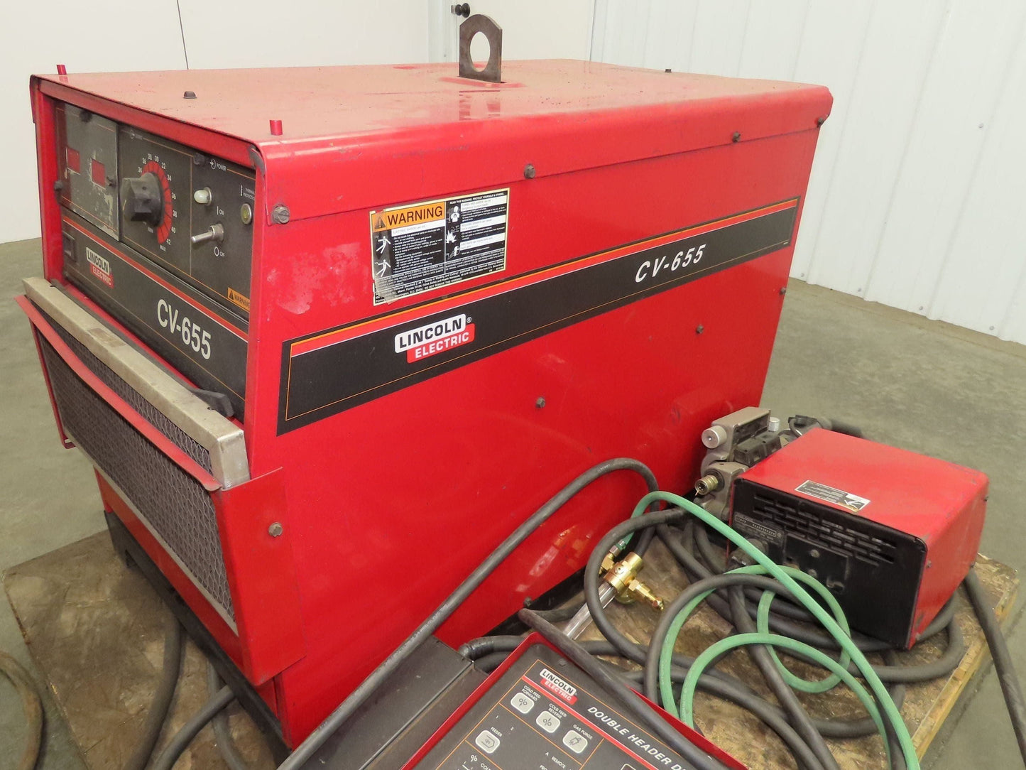 Lincoln CV 655 Mig Welder 650A Welding Power Source DH-10 Double Header 3Ph