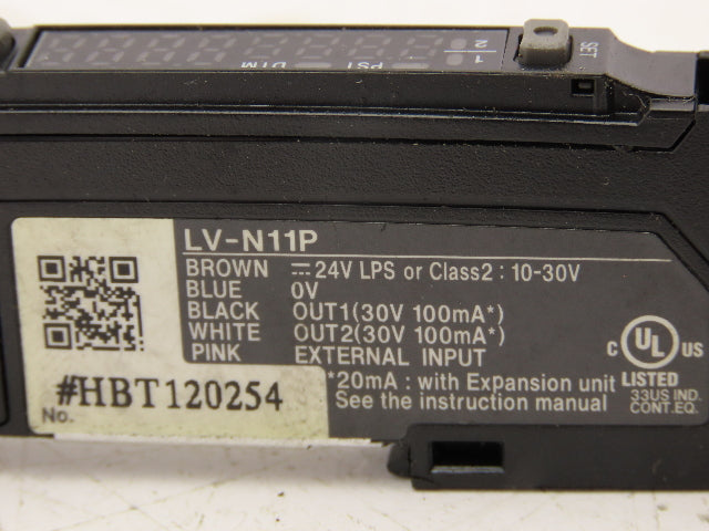 Keyence LV-N11P Digital Laser Sensor Amplifier Module