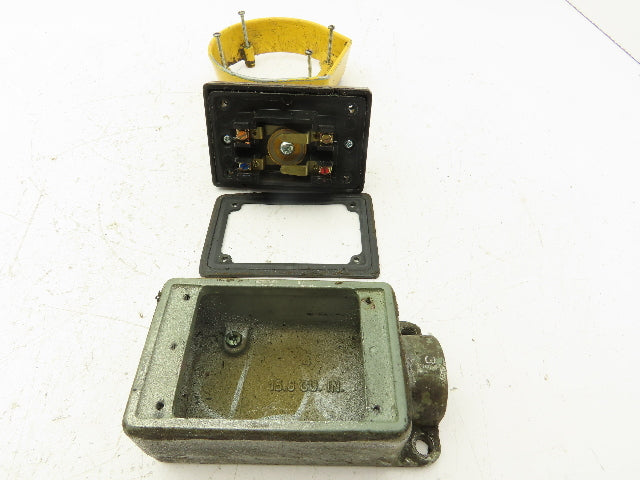 REES Heavy Duty Metal Mushroom Head Pushbutton Plunger Switch 2-1/4"