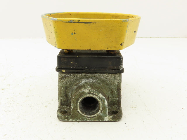 REES Heavy Duty Metal Mushroom Head Pushbutton Plunger Switch 2-1/4"
