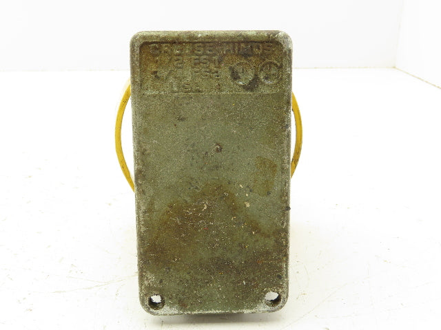 REES Heavy Duty Metal Mushroom Head Pushbutton Plunger Switch 2-1/4"