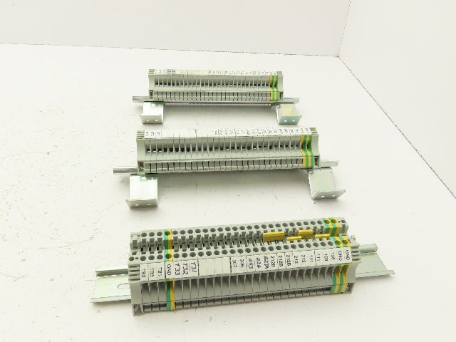 Allen Bradley 1492-J4 Feed Through Terminal Block 4mm 22-10awg 35A Lot of 80