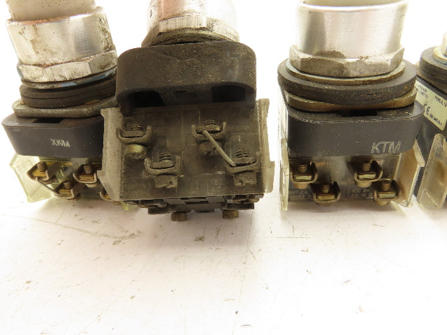 Allen Bradley 800T-PT16 White Illuminated Push Button Switch 30mm Lot of 6