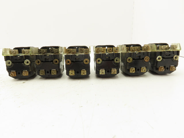 Allen Bradley 800T-PT16 White Illuminated Push Button Switch 30mm Lot of 6