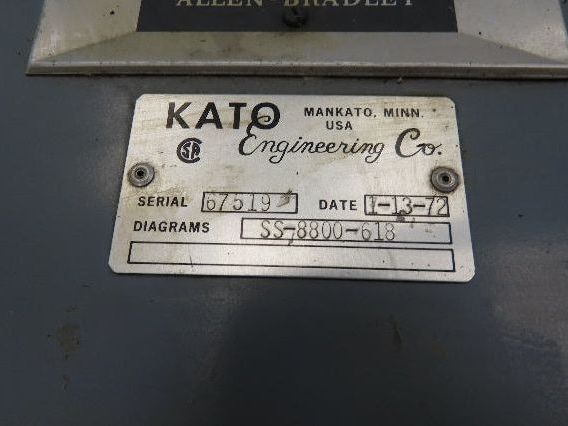 Allen Bradley 709-GAB1 Motor Starter 400Hp 480V NEMA Size 6 Kato Engineering
