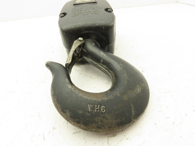 CM Lodestar 2 Ton V2 Lower Hook Block Assembly Double Reeved Chain Black