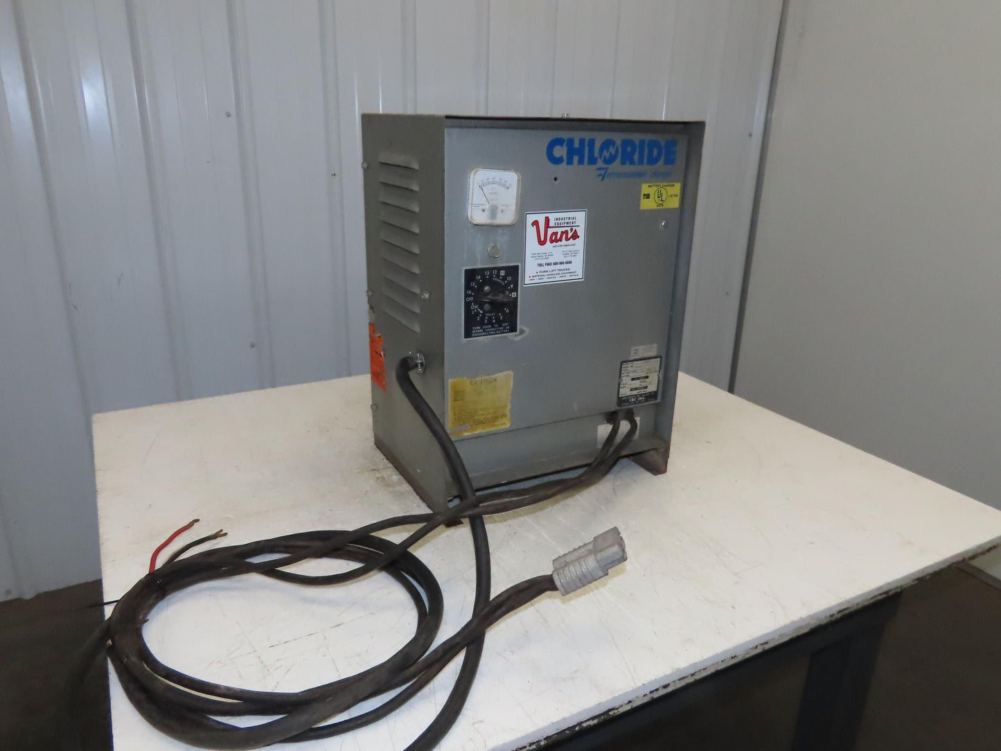 Chloride 12RR-255-2 Lift Truck Charger 24V 255AH LA 12 Cell Battery 230/460V
