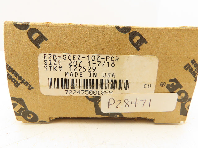 Dodge F2B-SCEZ-107-PCR EZ Kleen Plastic Flange-Mount Bearing 1-7/16" Bore 2-Bolt