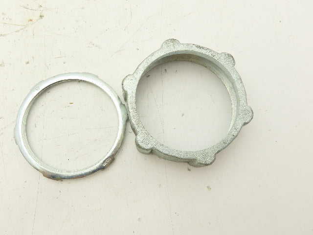 Rigid Compression Connector 3" Threadless Malleable Iron