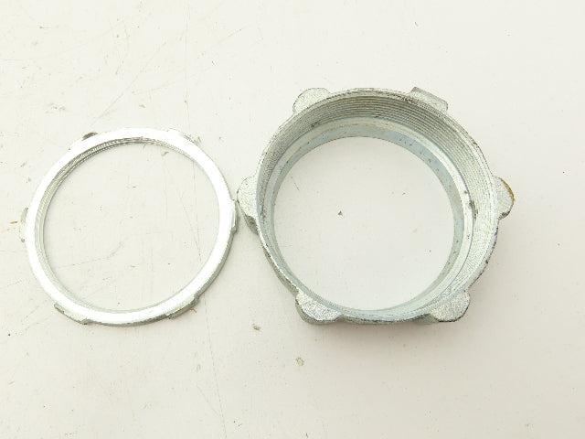 Rigid Compression Connector 3" Threadless Malleable Iron