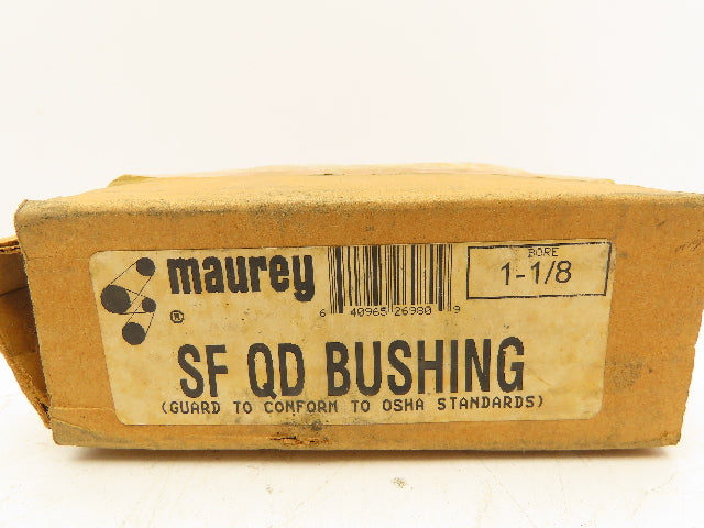Maurey 1-1/8 Quick Disconnect Bushing 1-1/8" Bore 4-5/8" Flange OD Lot of 2